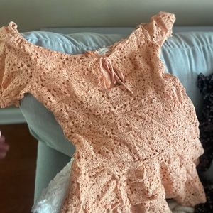 cuff sleeve lace dress